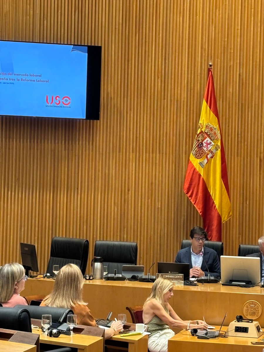"La reforma laboral no ha funcionado ni en parcialidad ni en temporalidad. Cumplimos con Bruselas al aprobarla, pero no en endurecer el despido, rebajar la temporalidad en el sector público y que el permiso de 8 semanas sea retribuido", #USODenuncia en el <a href="/Congreso_Es/">Congreso</a>
