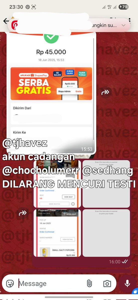 chocholumerr's tweet photo. ✨️ Promo Nonton CGV Hi Five
✨️ Promo F&amp;B CGV Small Salty Popcorn
✨️ Promo Nonton Cinepolis B1G1 Gaza
✨️ Promo Nonton Cinepolis 28 Years Later
✨️Promo F&amp;B Combo Solo 30k 1 Minuman 1 Popcorn

wts murah film bioskop diskon kode voucher tiket beli gratis tix https://t.co/mTT7Y886pf