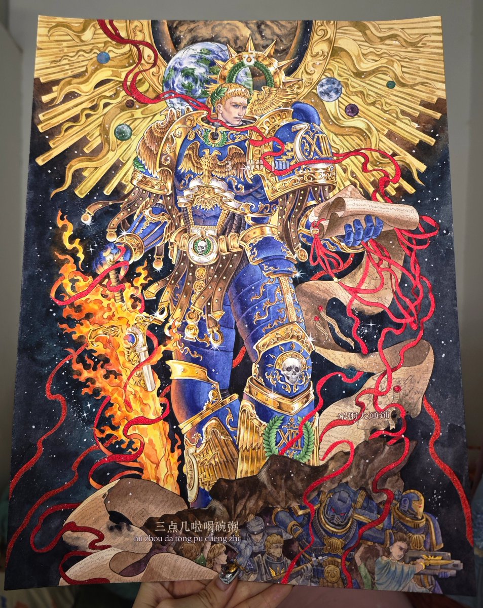 zhou348618's tweet image. Guilliman！It took me a long time to write his name correctly.
#warhammer40k 
#warhammerfanart 
#WarhammerCommunity