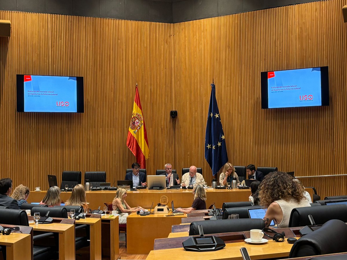 #JoaquínPérez, SG de #USO, en la Comisión de Trabajo del <a href="/Congreso_Es/">Congreso</a>:
"Es cierto que han mejorado las cifras del empleo, pero no su calidad".