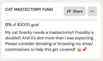 My sweet demon cat needs surgery!! and it's alot 🫠💔  

I'm opening ROUND 2 of OC MONSTERFICATION COMMS early!
Prints also available! 
My regular comms are open!

Get cool stuff and help this beast get better! 🔗🧵