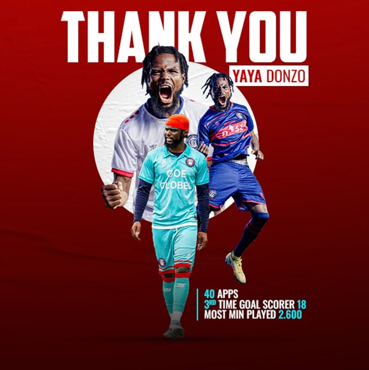 🎉 Spotlight: Yaya Donzo

In tonight's season finale, we will celebrate our Upstate legend who will become:
🔝 All-time leader in appearances
🔝 Most minutes played
⚽ 3rd all-time top scorer

A career of passion, grit &amp; greatness.
Thank you, Yaya — your legacy lives forever. 👑