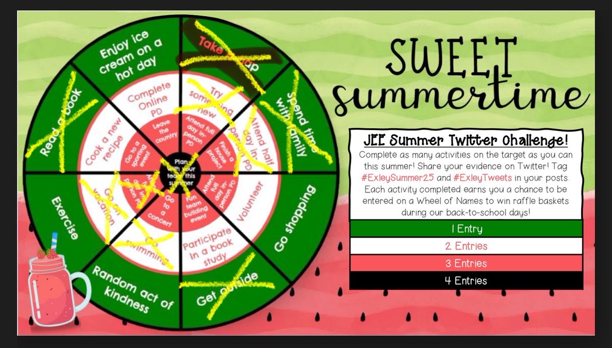 nicoleivey's tweet photo. ✅ Attend a half day In-Person PD! ✅ I’m ready for my observations and goal setting after my T-TESS training! 😊 #exleytweets #ExleySummer25 https://t.co/eAIqDKG16A