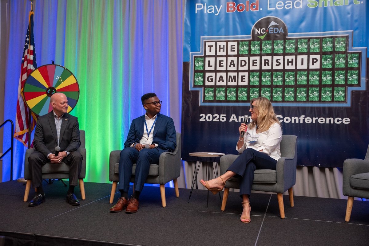 At NCEDA’s 2025 Annual Conference, Cameron Brown (2024 Fellow) and Natalie Hawkins (Moore County EDP) provided an overview of their Fellowship experience and project. To learn more about the NCEDA Foundation Fellows Program, visit us at lnkd.in/eHtyhRW3