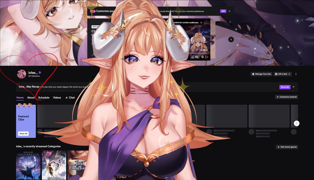 THANK YOU SO MUCH FOR 5k!!!! AHHHHHHHHH 

I never could have imagined the love and support ya'll have for me after returning from my hiatus. Let's continue to build our dreamscape together little ones 💜