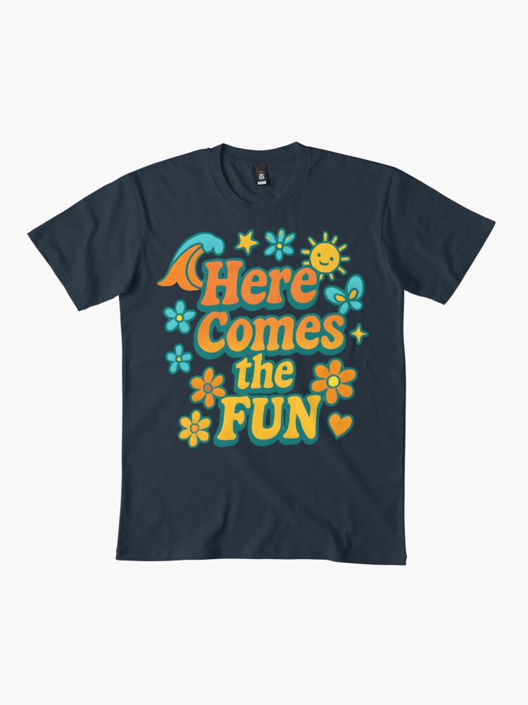 Maximilian2878's tweet image. Just dropped: &quot;HERE COMES THE FUN&quot; 🌈✨
Retro summer energy in full color.
Perfect for sun lovers, vibe curators, &amp;amp; nostalgia seekers.
🛒 Grab yours now on Redbubble 🎨redbubble.com/shop/ap/171581…
#Redbubble #RetroDesign #GroovySummer #GraphicTee #SummerVibes