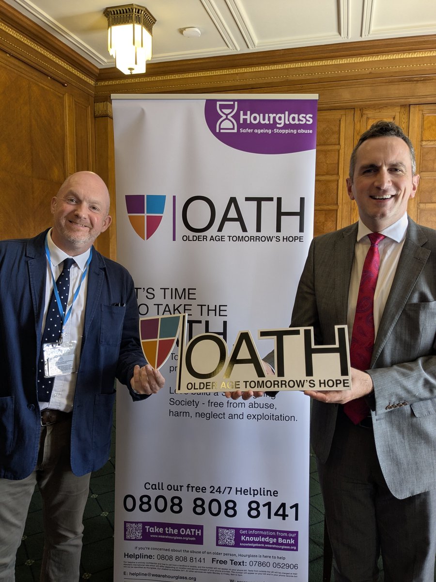 On 17 June, Hourglass NI hosted a drop-in awareness and education event at Parliament Buildings, Stormont. We were pleased to welcome MLAs, their staff, and an informed school group from Carrickfergus Academy &amp; Belfast High. Thanks to all who signed the OATH.
#saferageing #WEAAD