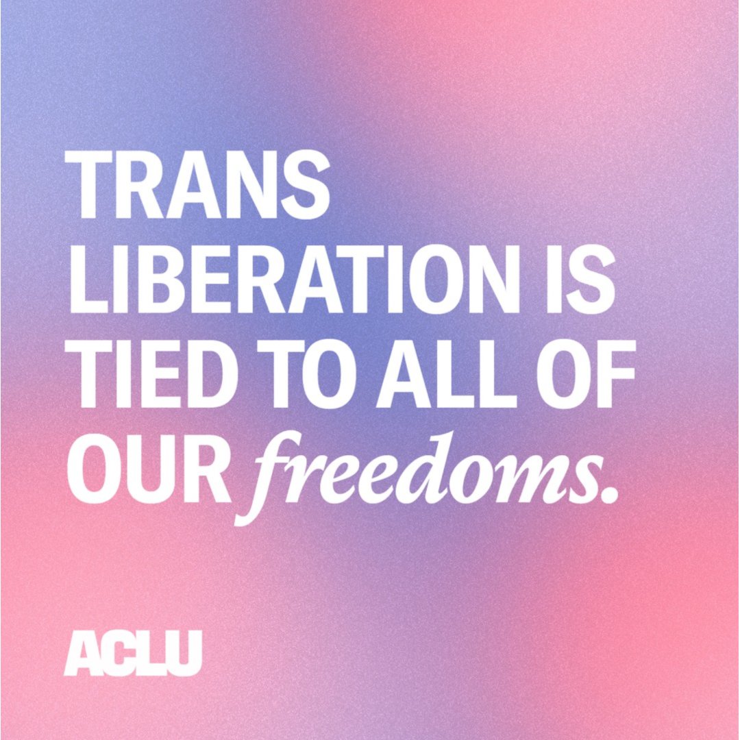For generations, transgender people have faced efforts to erase us from public life — and every one of them has failed. This is no different.

We’ve always been here, and we’re not going anywhere, no matter what the courts say. Count on it.

aclu.org/press-releases…
