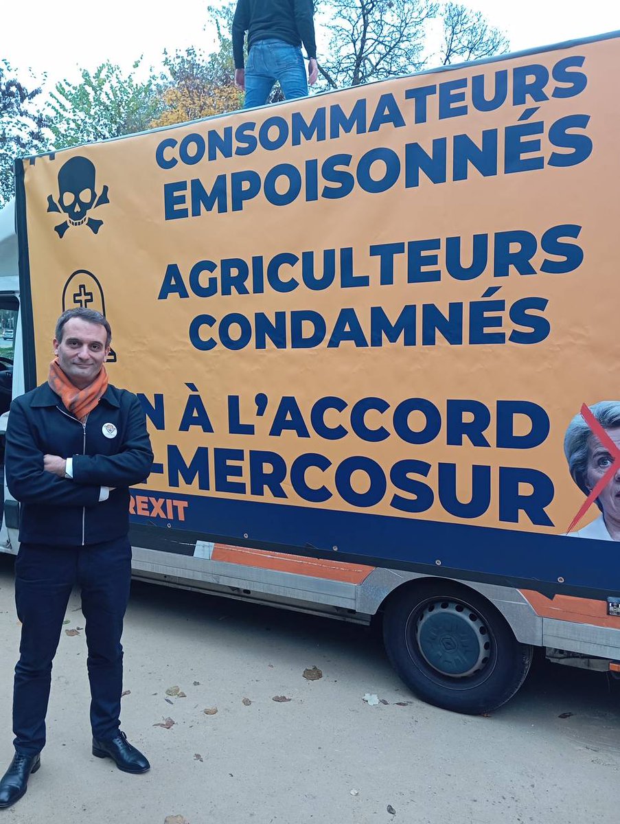 de Baere Laurent (@debaere_laurent) on Twitter photo Annie #Genevard ministre de l'agriculture a déclaré que la #France allait soutenir l'accord de libre échange #Mercosur...
Encore une trahison des #EuroGagas #mondialistes allô
La <a href="/coordinationrur/">Coordination Rurale</a> on vous entend pas sur ce sujet pour l'instant.
Seul le #Frexit avec <a href="/f_philippot/">Florian Philippot</a> Annie #Genevard ministre de l'agriculture a déclaré que la #France allait soutenir l'accord de libre échange #Mercosur...
Encore une trahison des #EuroGagas #mondialistes allô
La <a href="/coordinationrur/">Coordination Rurale</a> on vous entend pas sur ce sujet pour l'instant.
Seul le #Frexit avec <a href="/f_philippot/">Florian Philippot</a>