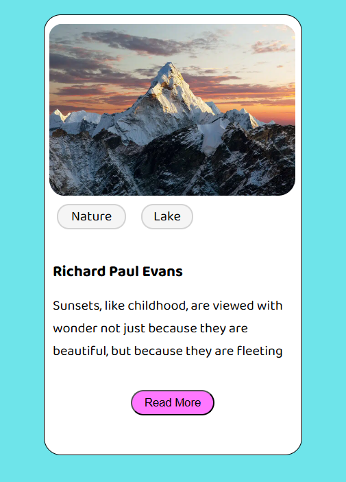 pranv_patil's tweet photo. #Day53 of #100DaysOfCode
Today, I worked on designing a card component using HTML and CSS as part of an exercise in my front-end course.
Learned how to apply layout, spacing, colors, and styling to create clean UI components.
 🚀
#HTML #CSS #WebDevelopment #100DaysOfCodeChallenge https://t.co/0yKrTN9aHW