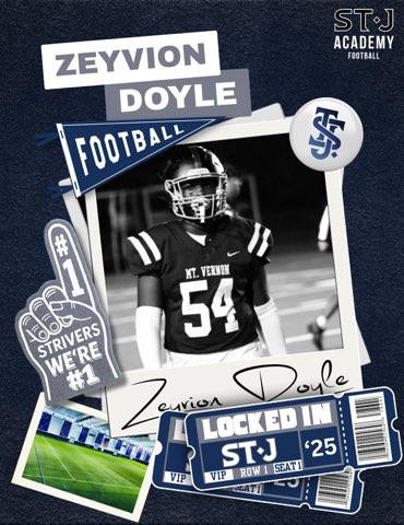 Zeyvion Doyle (@zeyviondoyle) on Twitter photo Blessed to be spending my sophomore year at The Saint james academy
<a href="/OvertonDarryl/">Darryl Overton</a>
<a href="/DMV_CALI_LBGkid/">Barron Taylor (Coach BT/PuntFactoryAU)</a>
<a href="/CoachOvertonJ/">Jeffrey Overton Sr.</a> Blessed to be spending my sophomore year at The Saint james academy
<a href="/OvertonDarryl/">Darryl Overton</a>
<a href="/DMV_CALI_LBGkid/">Barron Taylor (Coach BT/PuntFactoryAU)</a>
<a href="/CoachOvertonJ/">Jeffrey Overton Sr.</a>