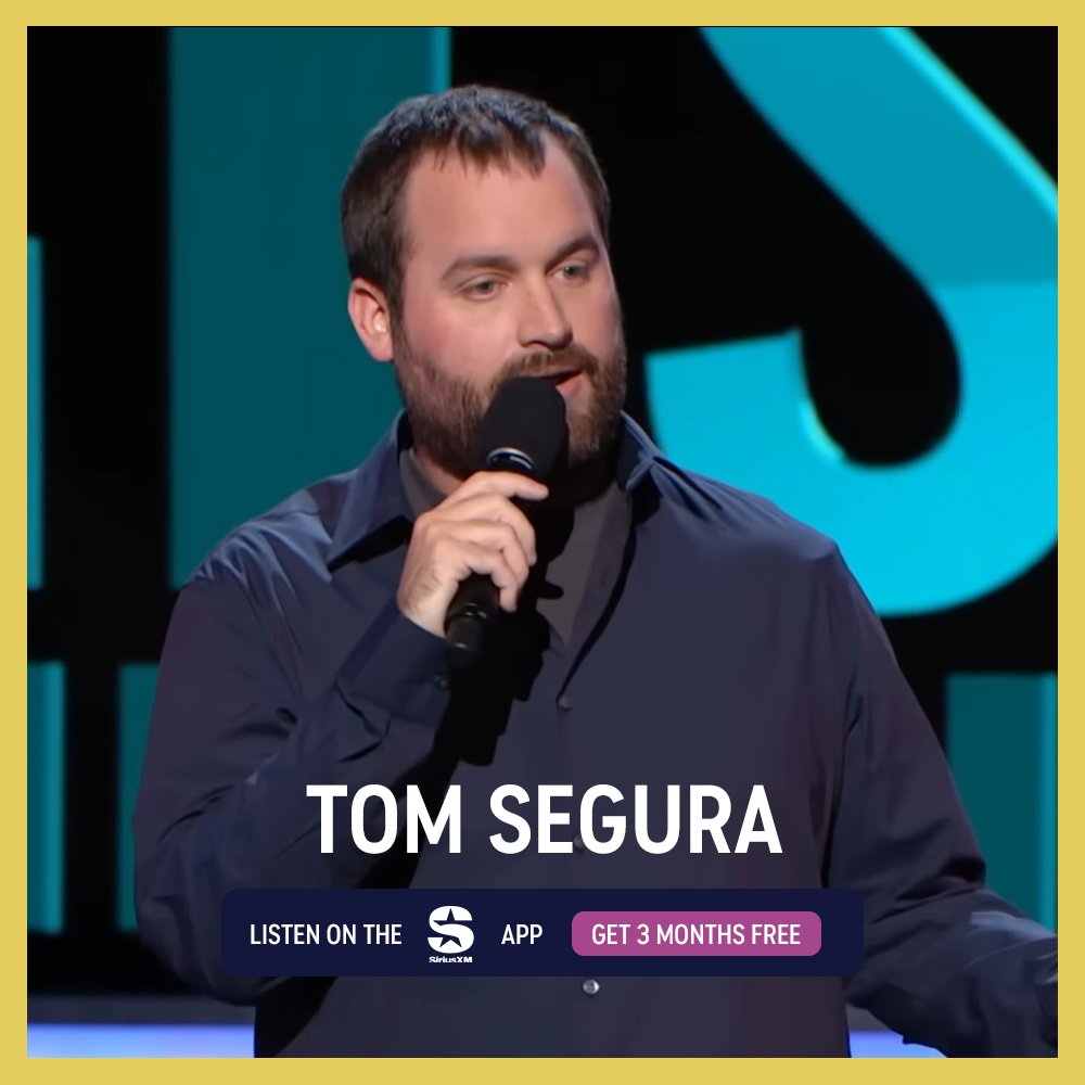 ComedyCentral's tweet image. Listen to Comedy Central Presents: Tom Segura on the SiriusXM app and get three months free. Details at: sxm.app.link/ComedyCentralR…