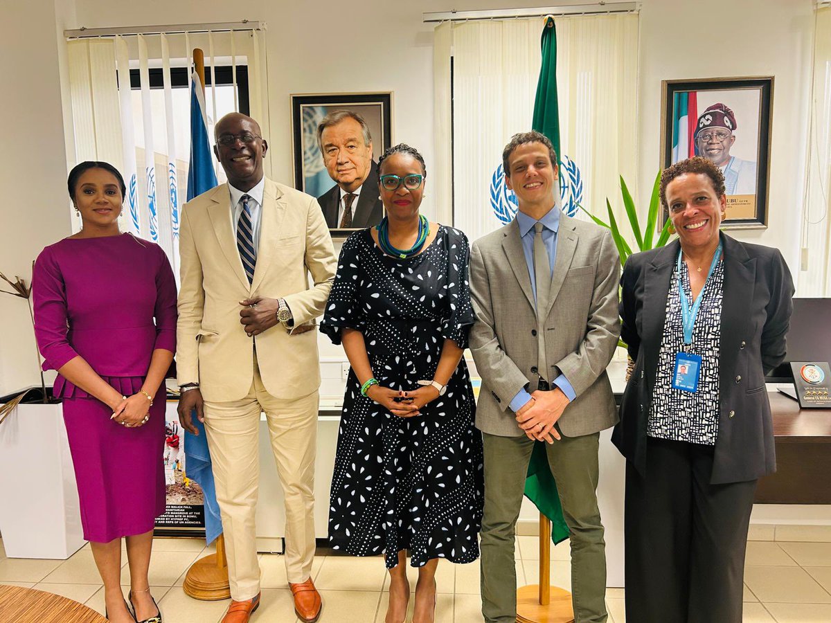 Aissatou Diallo (@adiallo_itc) on Twitter photo A very fruitful meeting with the #UN Resident Coordinator <a href="/MohamedFall/">Mohamed M. M. Fall</a>. <a href="/ITCnews/">International Trade Centre (ITC)</a> to contribute and align with UN priorities in Nigeria 🇳🇬 through the #UNSCDF and #UNCT on trade development areas. <a href="/UN_Nigeria/">United Nations Nigeria</a> <a href="/UNSDG_WCA/">UN Sustainable Development Group WCA</a> <a href="/CokeHamilton/">Pamela Coke-Hamilton</a> <a href="/tembo_dorothy/">Dorothy Tembo</a> <a href="/RichardMeto/">Richard Meto</a> <a href="/YBefecadu/">Yared Befecadu</a> A very fruitful meeting with the #UN Resident Coordinator <a href="/MohamedFall/">Mohamed M. M. Fall</a>. <a href="/ITCnews/">International Trade Centre (ITC)</a> to contribute and align with UN priorities in Nigeria 🇳🇬 through the #UNSCDF and #UNCT on trade development areas. <a href="/UN_Nigeria/">United Nations Nigeria</a> <a href="/UNSDG_WCA/">UN Sustainable Development Group WCA</a> <a href="/CokeHamilton/">Pamela Coke-Hamilton</a> <a href="/tembo_dorothy/">Dorothy Tembo</a> <a href="/RichardMeto/">Richard Meto</a> <a href="/YBefecadu/">Yared Befecadu</a>