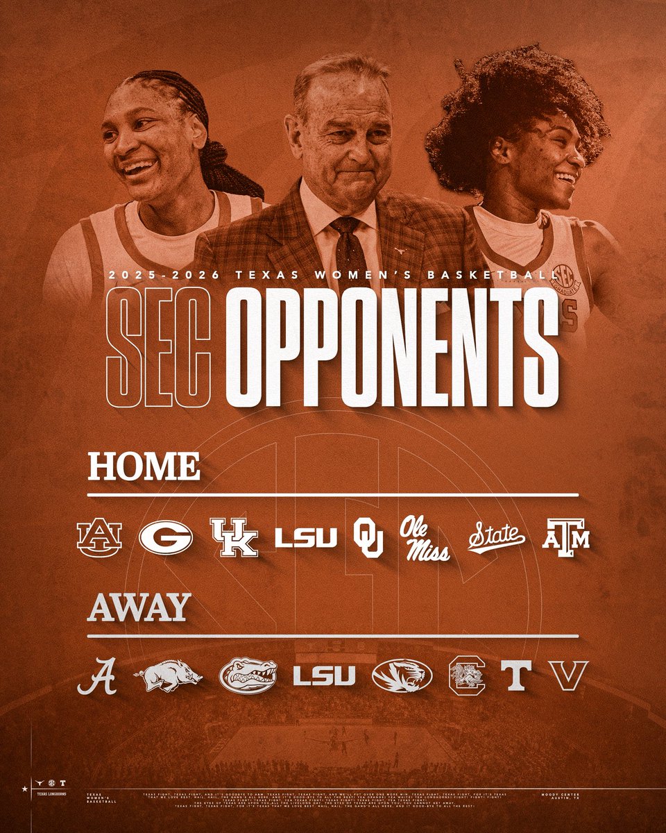 Tanner Hollien (@tanner_hollien) on Twitter photo Home/Away Opponents for <a href="/TexasMBB/">Texas Menβs Basketball</a> & <a href="/TexasWBB/">Texas Women's Basketball</a> πππ¨π€ #HookEm Home/Away Opponents for <a href="/TexasMBB/">Texas Menβs Basketball</a> & <a href="/TexasWBB/">Texas Women's Basketball</a> πππ¨π€ #HookEm