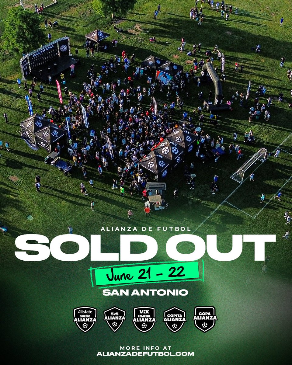 No más registros en Alianza de Futbol de San Antonio ‼

Gracias a todos, los esperamos para este fin de semana lleno de futbol ⚽

#AlianzaDeFutbol