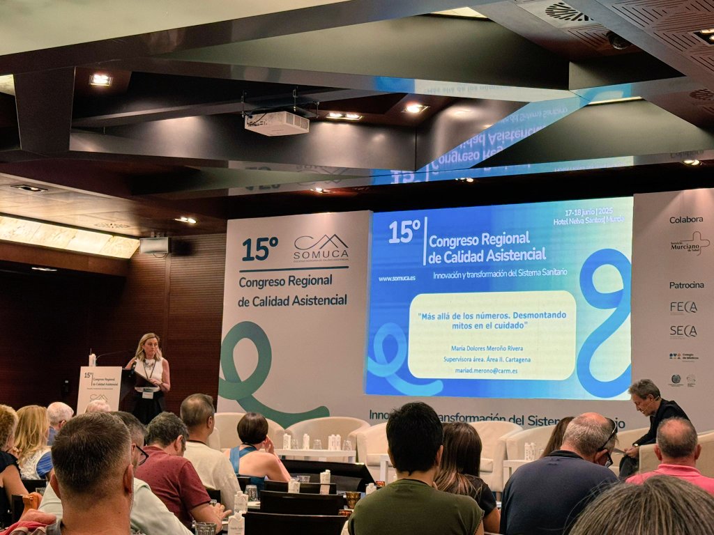 BpsoH's tweet image. 🔎 Nuestra supervisora de área @lolamerono en el 15º Congreso SOMUCA🧮
"Más allá de los números: desmontando mitos del cuidado" ❤️🩹
💬 Análisis cuali-cuantitativo sobre causas del incumplimiento de indicadores. Gran reflexión📈
#CalidadAsistencial #InvestigarEsCuidar #SOMUCA2025