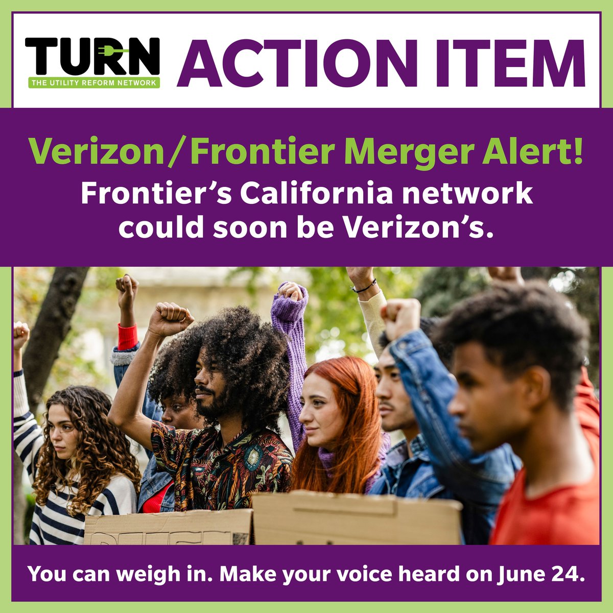 The CPUC is holding a public hearing on Verizon’s proposed takeover of Frontier. This is your chance to speak up about the future of internet and phone service in California.

IN-PERSON in Susanville: Wednesday, June 24 at 2 PM &amp; 6 PM 

Find details here: sholink.to/Verizon-Fronti…