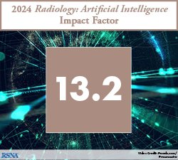 Radiology: Artificial Intelligence (@radiology_ai) on Twitter photo 🚨 <a href="/Radiology_AI/">Radiology: Artificial Intelligence</a> Impact Factor = 13.2
# 3⃣ of 212 journals in #Radiology #NucMed #imaging
# 9⃣ of 204 journals in #ComputerScience / #AI 🚨 <a href="/Radiology_AI/">Radiology: Artificial Intelligence</a> Impact Factor = 13.2
# 3⃣ of 212 journals in #Radiology #NucMed #imaging
# 9⃣ of 204 journals in #ComputerScience / #AI