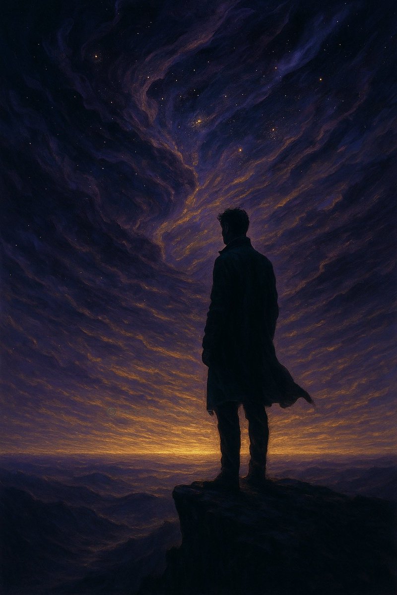 petershoneye's tweet image. 👁️ I’m from a distant future.
I’ve been here before—
just not in this body,
not in this name.
But the ache?
The ache remembers.

Welcome to my #realm.
Where echoes don’t fade,
they become prophecies.

—Peter Shoneye ✍🏾
#vss365 #WritingCommunity #FoxProse #PoetryCommunity