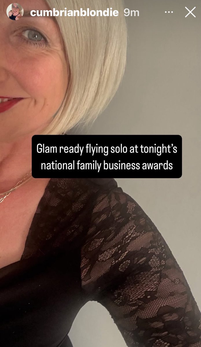 Our Gina, flying solo at the National Family Business Awards #tfboty2025