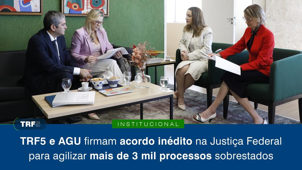 Os processos aguardavam decisão do Supremo Tribunal Federal (STF) sobre os Temas 6 e 1234, que tratam de demandas de saúde. O Termo foi o primeiro assinado no país, no âmbito da Justiça Federal.  Saiba mais: bit.ly/4kN7ofe