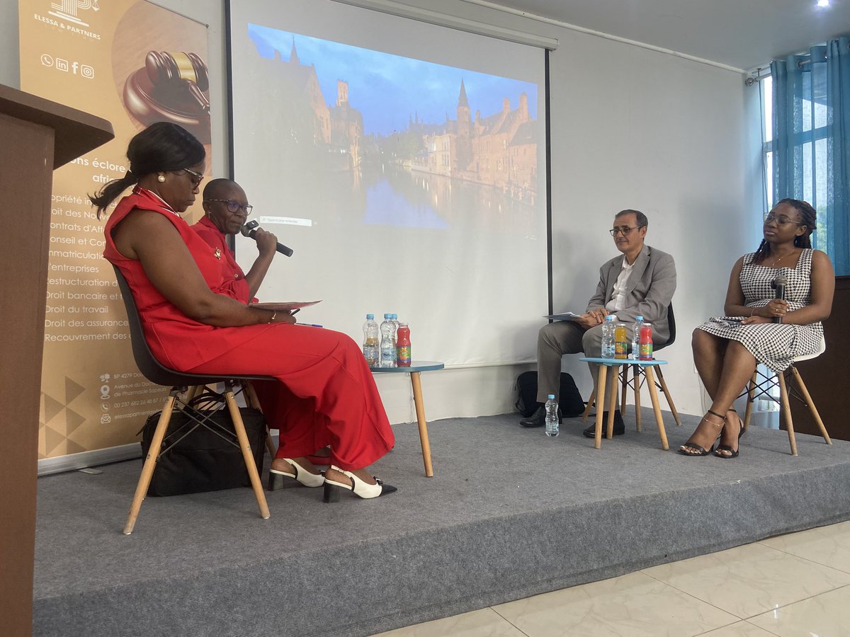 JP_Mbanga's tweet photo. Un plaisir d’avoir pris part à la 2e édition du Hemlè Talk organisé par le cabinet Elessa & Partners Law Firm sur la question « comment promouvoir le #MadeinCameroon grâce à la Propriété Intellectuelle? »
Inspirant, édifiant et intéressant de voir germer ce type d’initiatives. https://t.co/5dB7cAOb4V