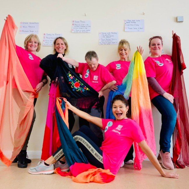 Our East Herts Dance Re:Ignite group loved adding pops of colour into all their work, including props for their dance, using beautifully bright and vibrant scarves. 

Find out more about the project and funders: beee-creative-cio.uk/dance-reignite/

#danceforall #hertfordshire