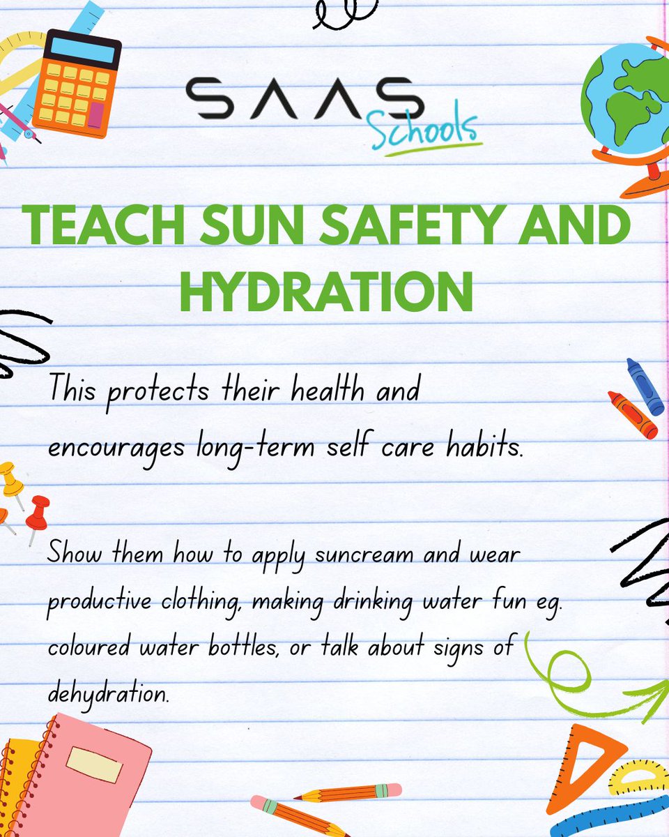 The transitional phase between summer and the new school year can cause anxiety in young children, so here’s just a few tips to maintain positivity when the summer holidays come to an end💚 

.

#saasschools #childrensmentalhealth  #feelingsmatter #wellbeinginschools