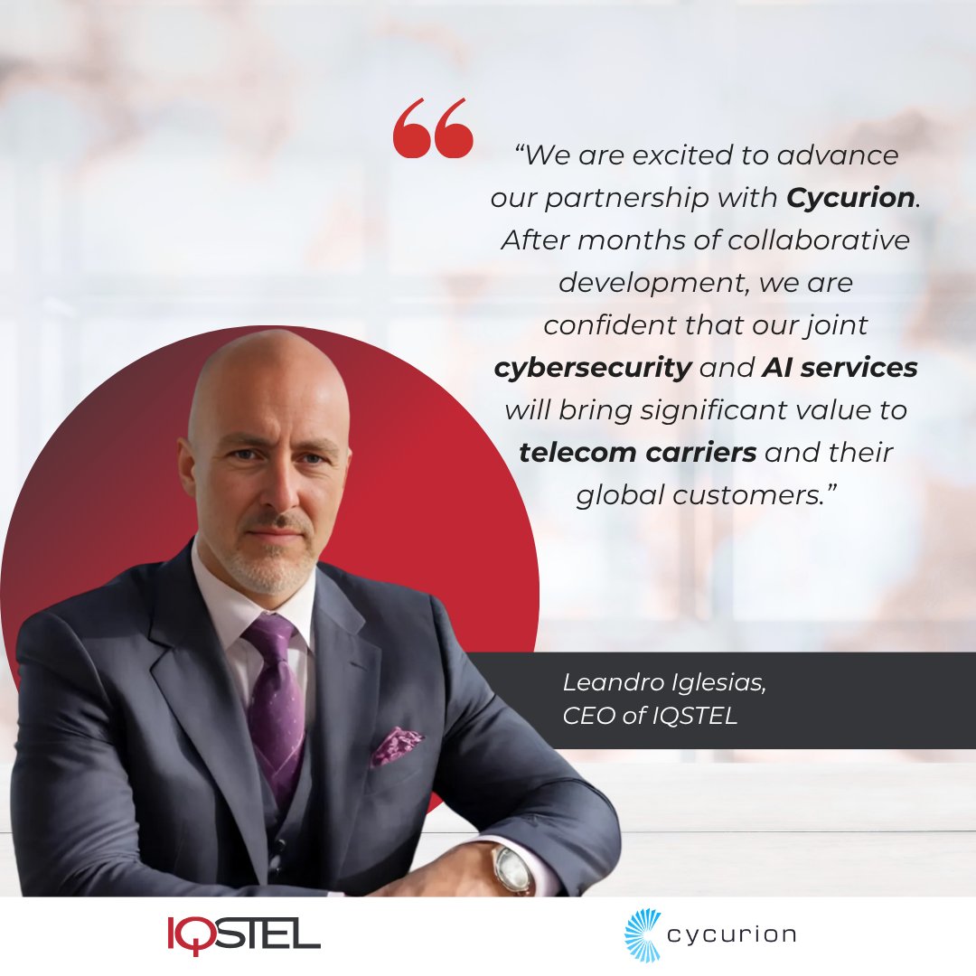 $IQST - $IQSTEL🤝<a href="/cycurion/">Cycurion</a>: A game-changing alliance in #telecom #cybersecurity. 
#AI + cybersecurity expertise=smart, scalable solutions with global reach. 📲See what the CEOs have to say acortar.link/lr1jpx
#IQST #NASDAQ #Investing #StocksToWatch #StockMarket #fintech