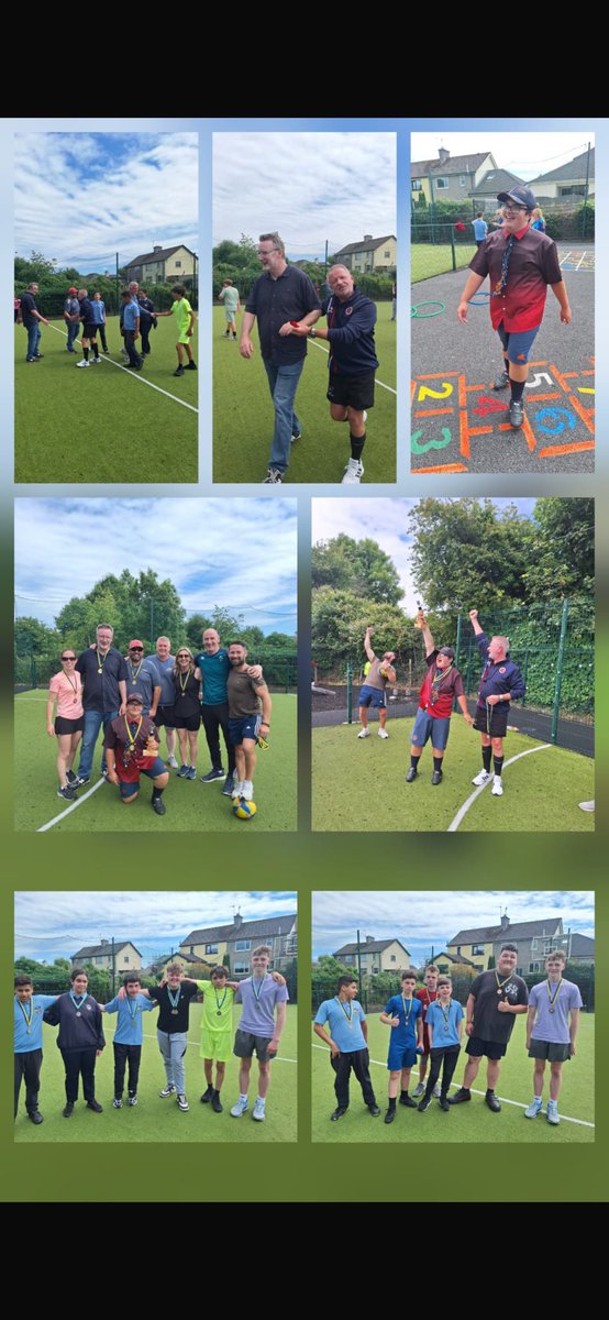 The Staff V Students match today was a great success with the staff securing a win after a tough battle in the final! A big shout out to their manager, Cillian ⚽️
Well done to everyone involved!