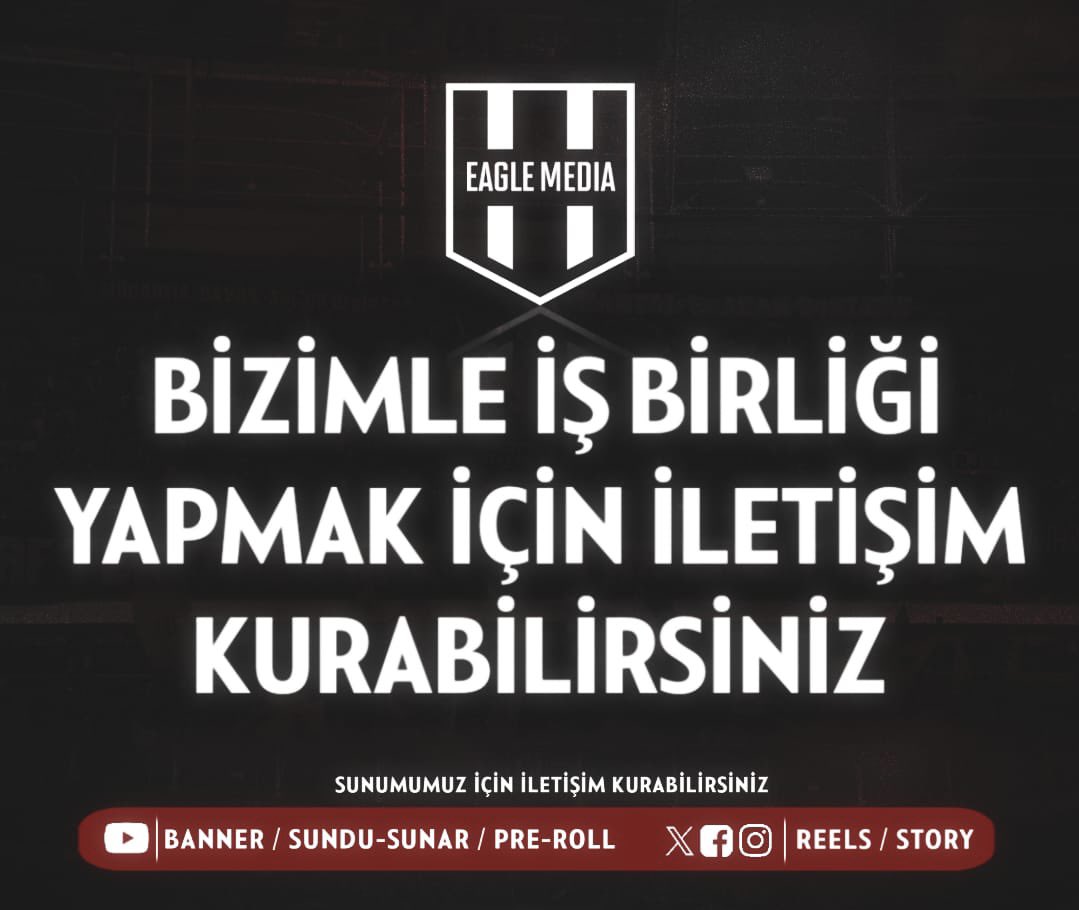 📣 Markanız Eagle Media’da görünür olsun!

YouTube'da Beşiktaş’a dair özel yayınlar, sosyal medyada güçlü etkileşimler ve Türkiye’nin en popüler haber uygulamalarından biri olan mobil uygulamamızla artık daha güçlüyüz!

📌 Neden Bizimle Çalışmalısınız?
🔹 Aylık 1.1 milyon tekil
