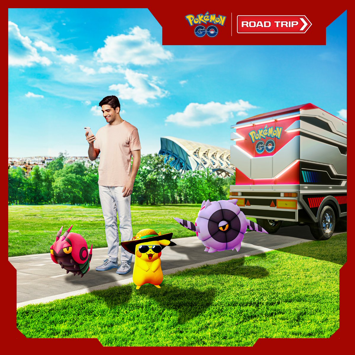 Entrenadores, durante la aventura Pokémon GO Road Trip, participad en incursiones y subid de nivel por el camino.

Preparaos para:
Pikachu con estilo veraniego con Fondo de Lugar ✨
Más Poképaradas y Gimnasios ✨
Bonificaciones y mucho más ✨

bit.ly/3HL7xBq