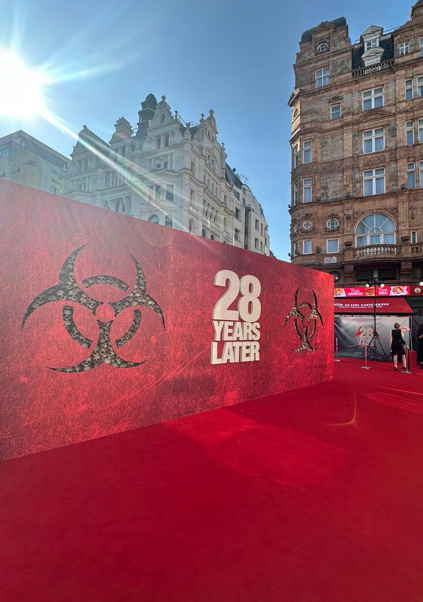 SonyPicturesUK's tweet photo. We're here in Leicester Square at the World Premiere of #28YearsLater!

Follow this thread to see who joins us on the carpet 👇 https://t.co/OoZ65uW5Gy