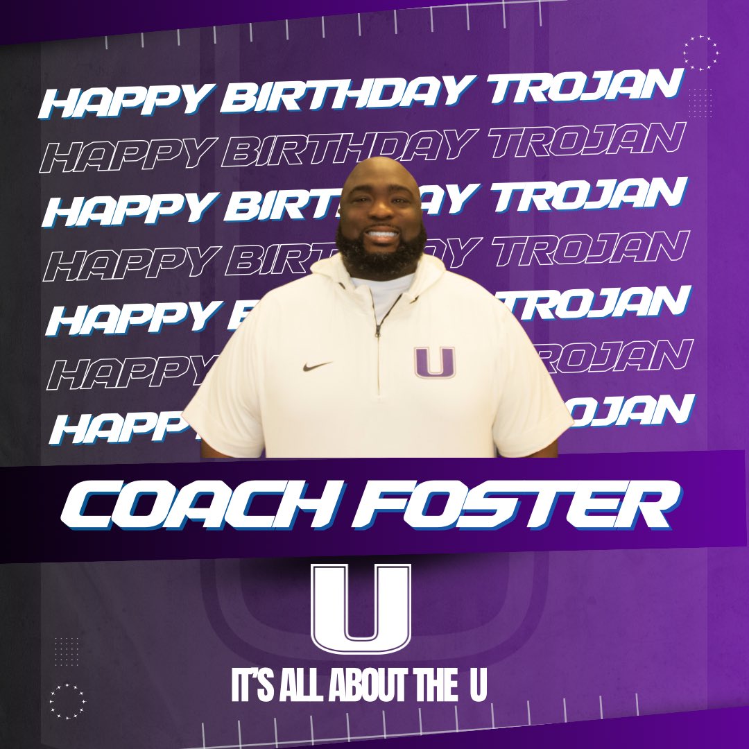 Happy Birthday to our Head Football Coach, Coach Foster‼️
