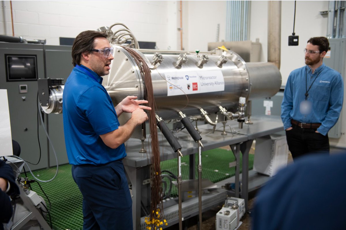 WECNuclear's tweet photo. It's ball or nothing for Bridge Street at our Technology Showcase! 🏌️
Last week, our eVinci® #Microcreator team hosted customers at our facility that houses our microreactor prototype and employees supporting this game-changing technology. 🔋 https://t.co/uOTXcUibJT