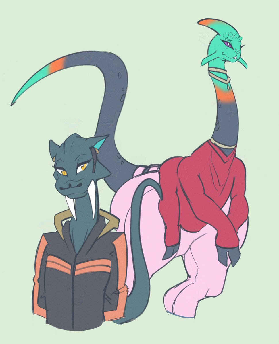 TidyWire's tweet image. a couple alien lizards cause i know y'all been missing them.