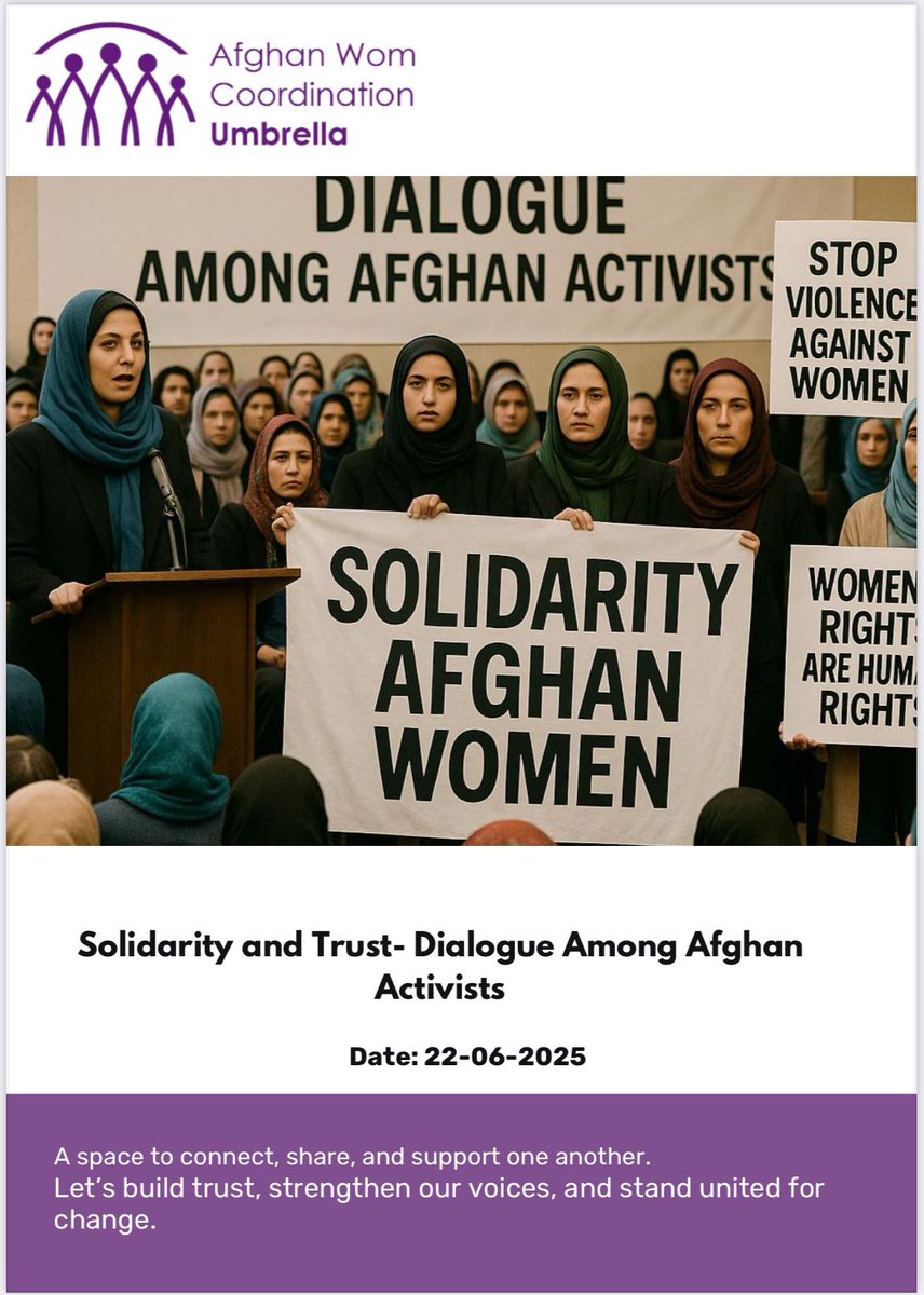 AFWCU_'s tweet photo. Join us for an open and inclusive dialogue that brings together Afghan activists, especially Afghan women committed to peace, justice, and social change. 

@WazhmaFrogh @AdelaMohseni @ShinkaiKarokhil @SangaSiddiqi @NajiaZewari @JamilaAfghani https://t.co/e9YDMYZheF