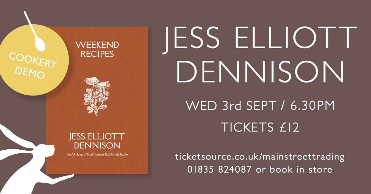 Brilliant Jess Elliott Dennison will be with us to celebrate her new book, Weekend Recipes... mailchi.mp/mainstreetbook…