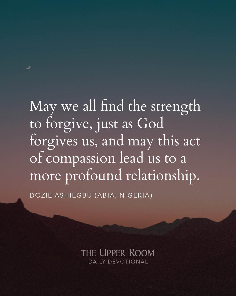 Read more from today's devotional, "Seventy-Seven Times" by Dozie Ashiegbu (Abia, Nigeria), at UpperRoom.org.