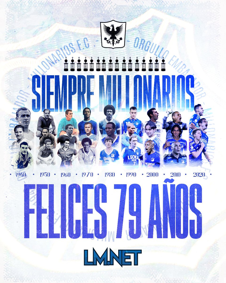 LosMillonarios.Net ( LM.Net ) ⭐️16 (@losmillonarios) on Twitter photo ¡79 años de pasión que no se apagan 🔵⚪!️
Cada victoria, cada abrazo en la tribuna, cada lágrima en el último minuto… son capítulos de una historia escrita con el alma 🫂.
Hoy celebramos a <a href="/MillosFCoficial/">Millonarios FC</a>, un equipo que no solo vive en la cancha, sino en el corazón de ¡79 años de pasión que no se apagan 🔵⚪!️
Cada victoria, cada abrazo en la tribuna, cada lágrima en el último minuto… son capítulos de una historia escrita con el alma 🫂.
Hoy celebramos a <a href="/MillosFCoficial/">Millonarios FC</a>, un equipo que no solo vive en la cancha, sino en el corazón de