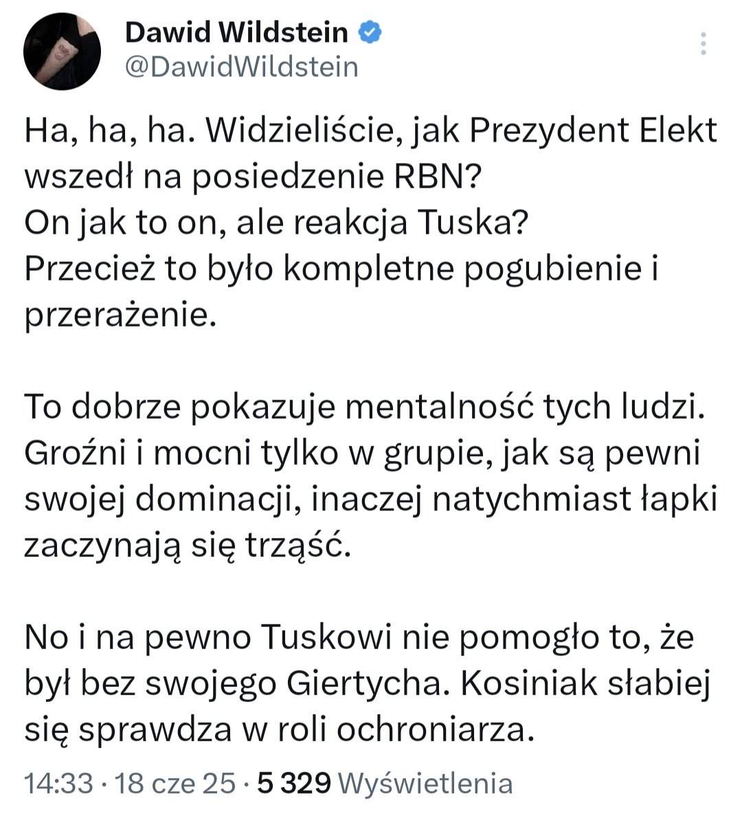 "Tusk się przeraził" - pisze facet, którego przeraża mleko wegańskie.