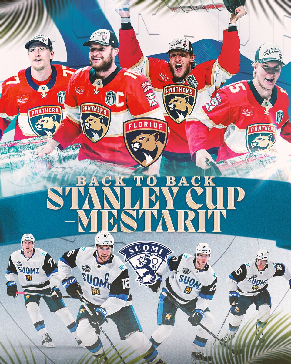 Leijonat pantterien paidassa #StanleyCup -mestaruuteen! 🇫🇮 🏆