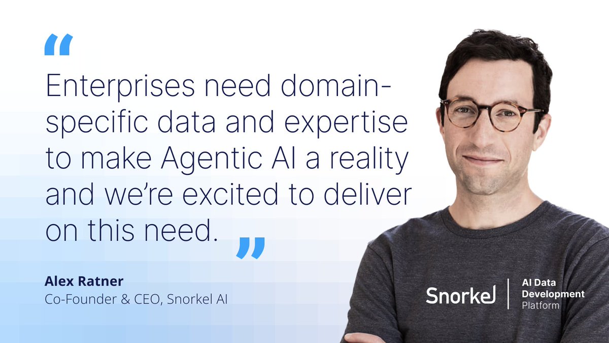 AI only works when it understands your world.

Snorkel helps turn your team’s real expertise into AI that delivers, because AI should fit your business, not the other way around.
👉 snorkel.ai/blog/building-…