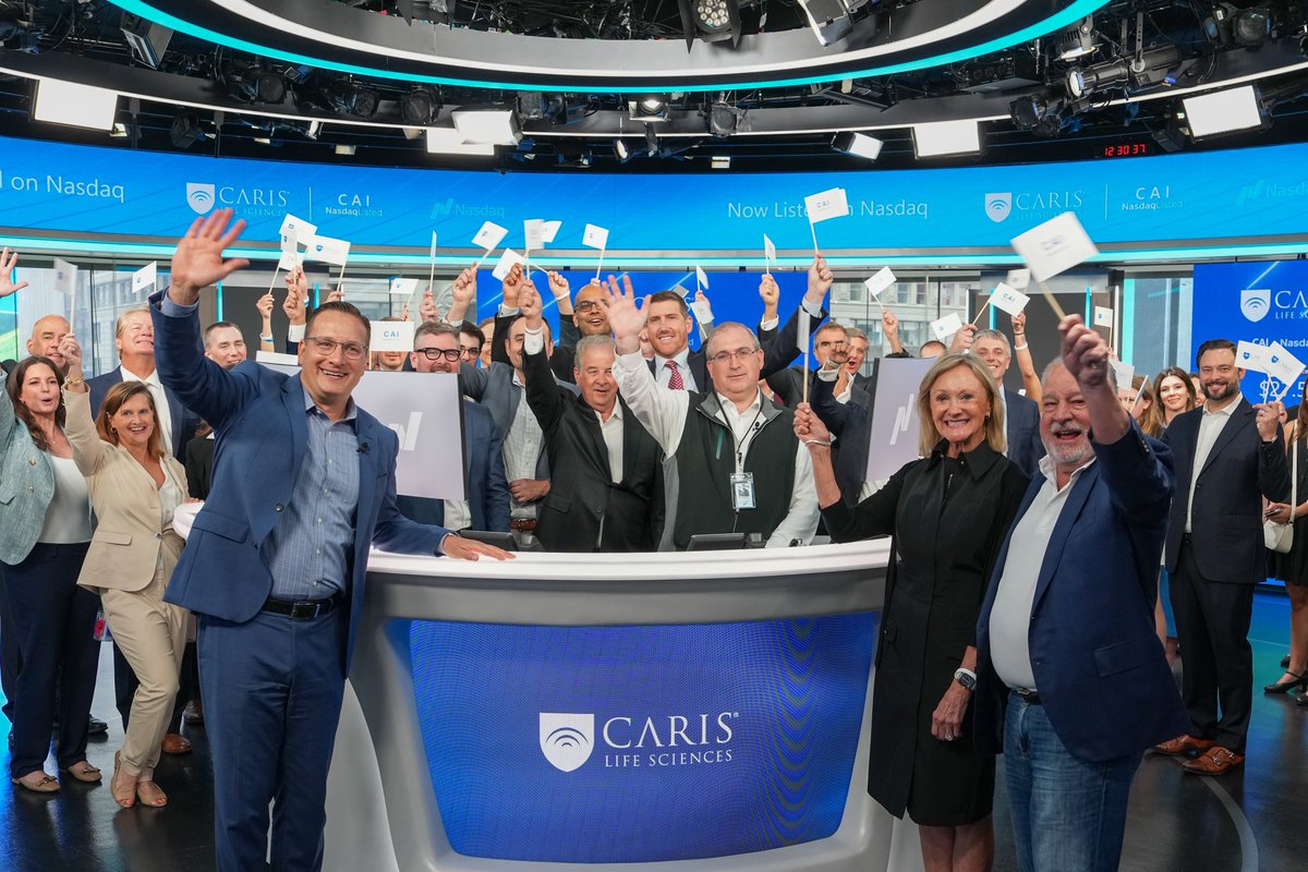 ⚡ Officially #NasdaqListed: <a href="/carisls/">Caris Life Sciences</a> is now trading under $CAI! 🥳