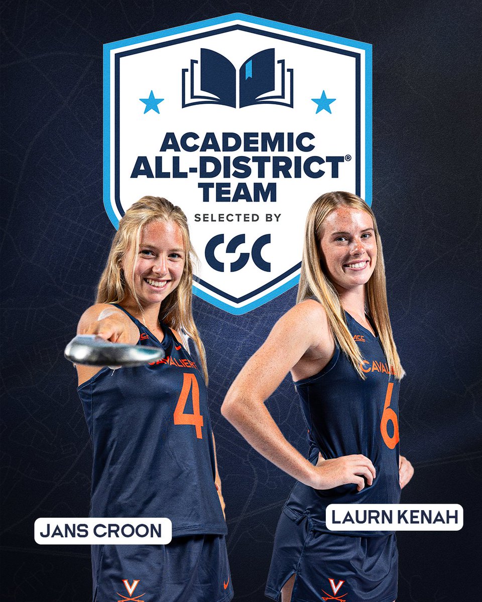 Congratulations to Jans Croon and Lauren Kenah on being named to the CSC Academic All-Region team (at-large category) #GoHoos
🔗 virginiasports.com/news/2025/06/1…
