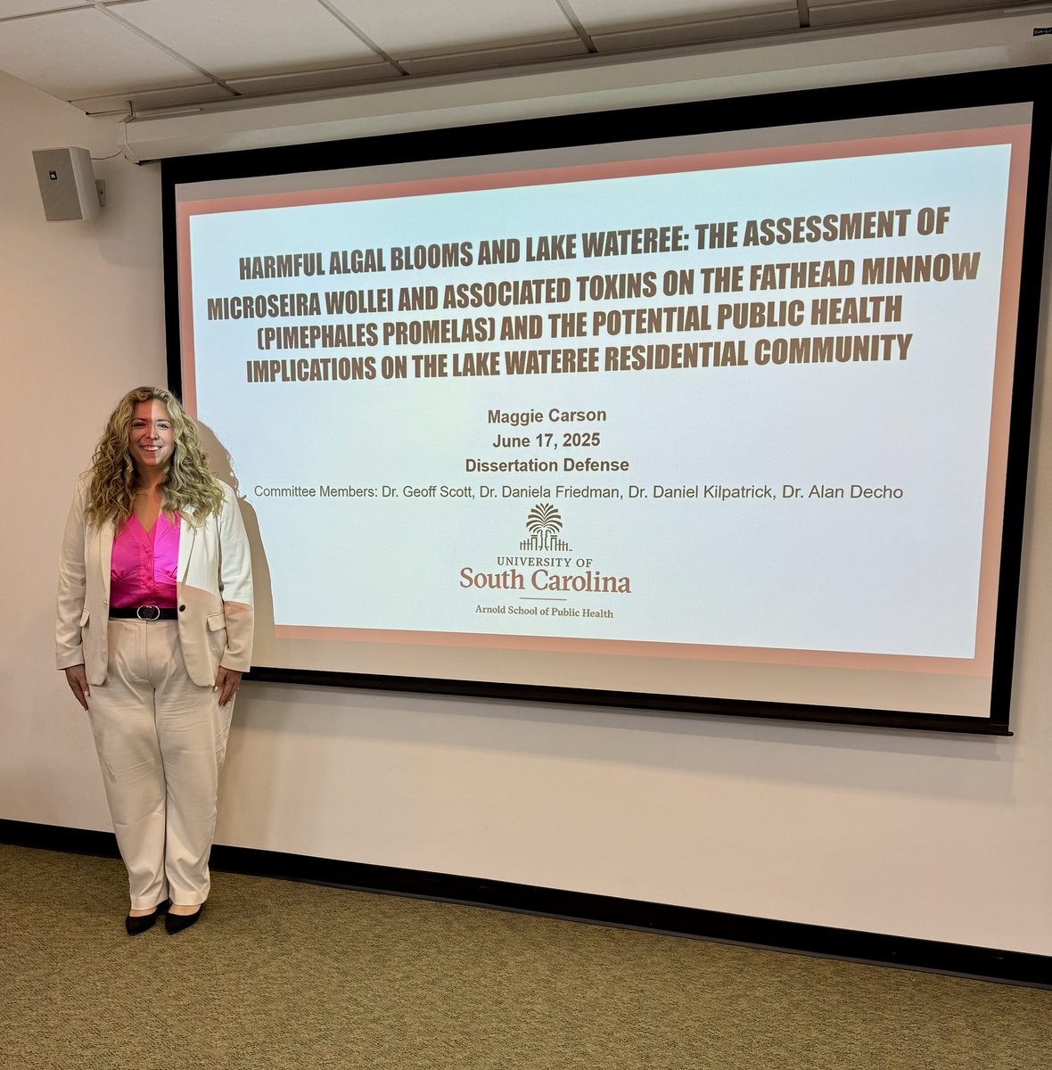 🎓 Officially Dr. Carson!

Yesterday, I successfully defended my dissertation on HABs and public health! 🥳

Grateful to my committee, community collaborators, and everyone who supported this journey! 🌿💧 👩🏽‍🔬

#PhDDefense #EnvironmentalHealth #WomenInSTEM #NativesinSTEM