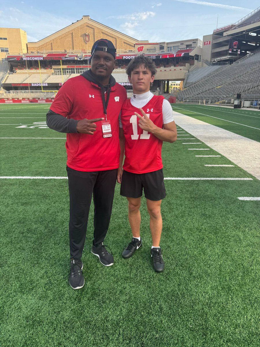 Alijah "Li Li" Valeri (@alijah_valeri) on Twitter photo Thank you <a href="/CoachFick/">Luke Fickell</a> <a href="/CoachReid_/">Jordan Reid</a> for an awesome camp! Excited to continue building a strong relationship. #OnWisconsin #BadgersFootball” Thank you <a href="/CoachFick/">Luke Fickell</a> <a href="/CoachReid_/">Jordan Reid</a> for an awesome camp! Excited to continue building a strong relationship. #OnWisconsin #BadgersFootball”
