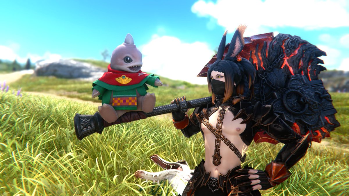 a friend asked me to take her of their baby mamool ja, i had work to do but wasn't a problem! 

#FFXIV | #gpose | #GPOSER | #ffxivgpose |