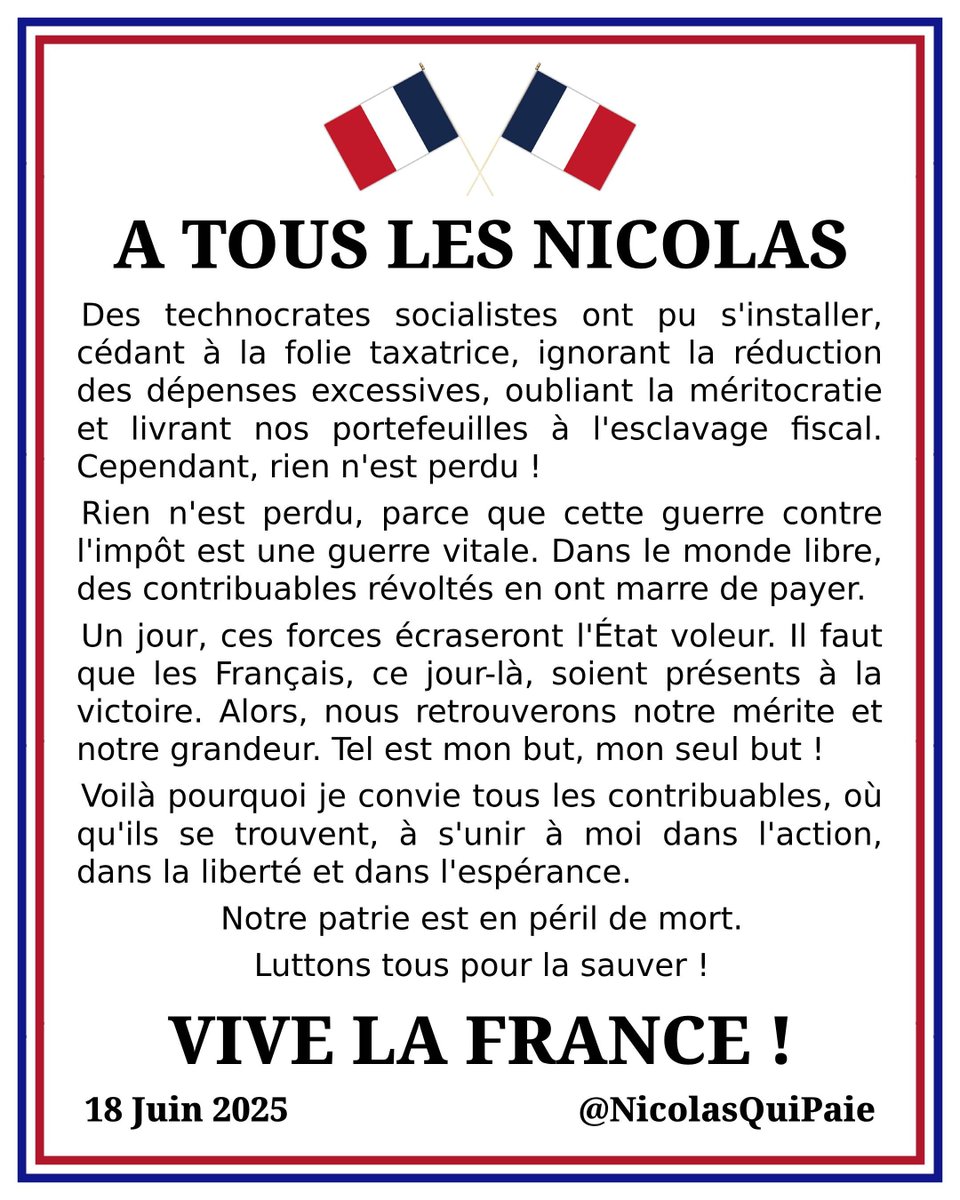 memes_libs's tweet image. #JeSuisNicolas #18juin