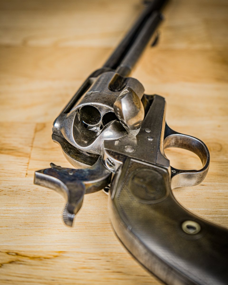 AmmunitionDepot's tweet image. This #WheelgunWednesday we're bringing you this Colt SAA revolver, was shipped on August 15, 1885 to Hartley & Graham in New York. A major arms dealer of the 19th century. Chambered in .45 Colt with a 7½-inch barrel and blue finish, this piece of American firearms history was…